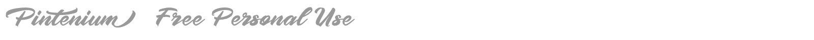 Pintenium font preview